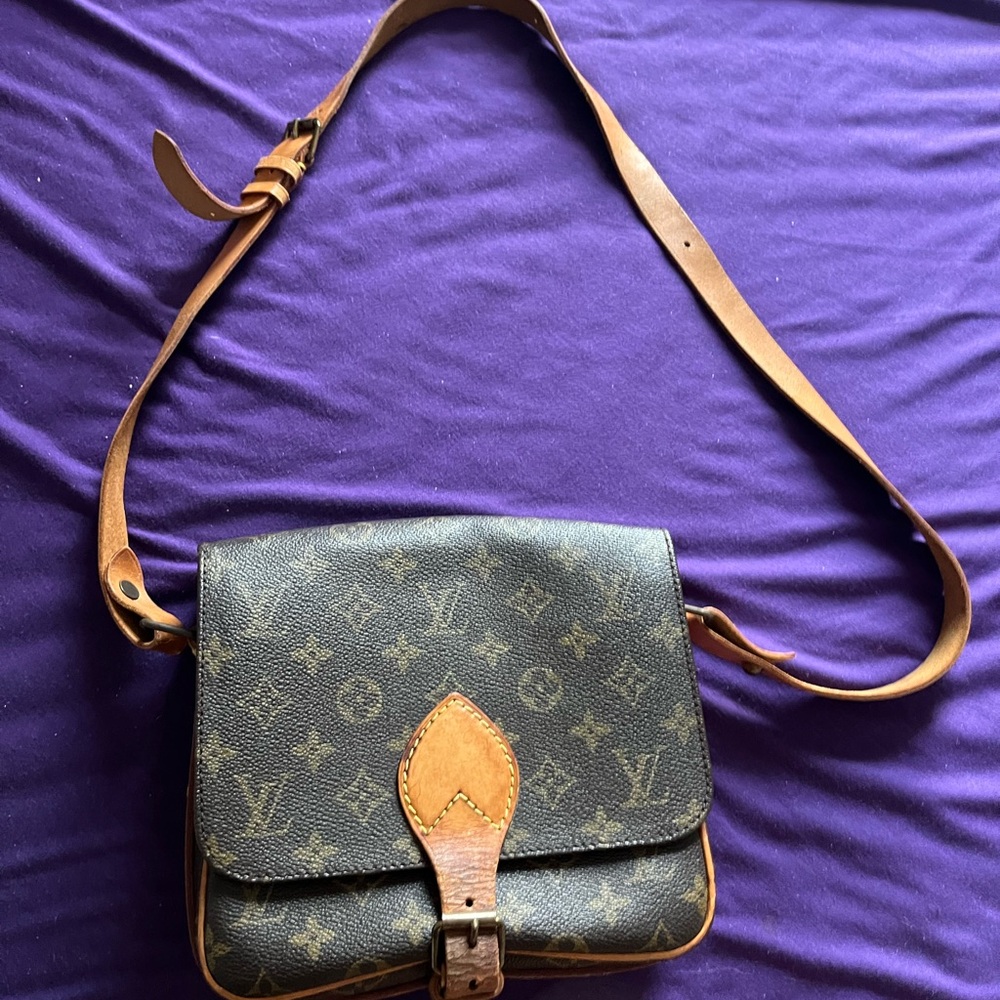 Louis Vuitton Classic Monogram Tan Crossbody Bag